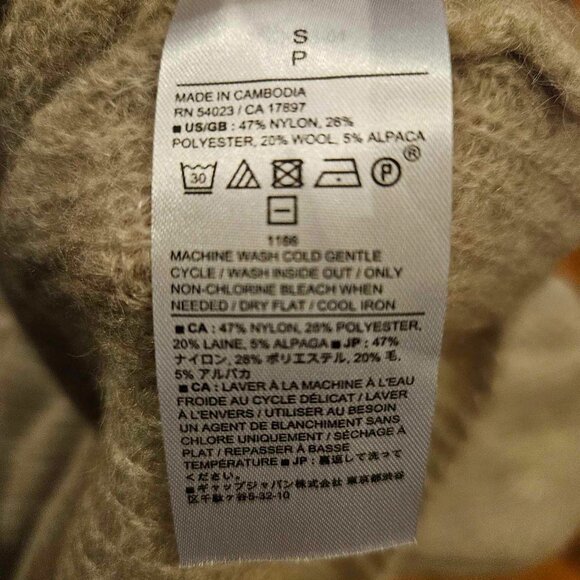 NWT Banana Republic Wool / Alpaca Sweater SMALL - Picture 5 of 6